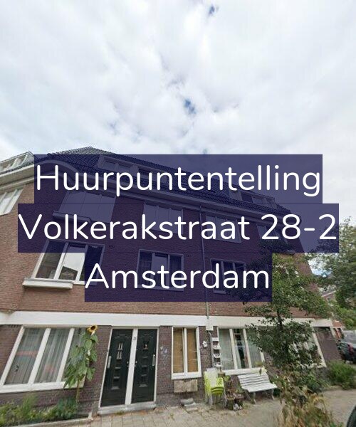 Foto gevel Huurpuntentelling voor Volkerakstraat 28-2, Amsterdam