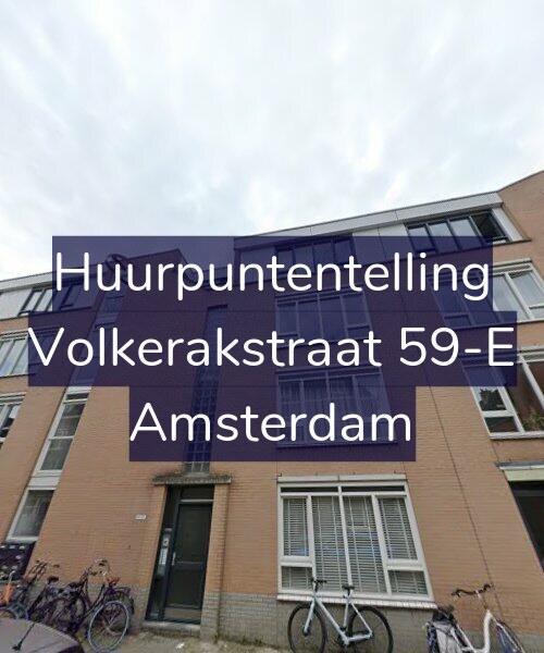 Foto gevel Huurpuntentelling voor Volkerakstraat 59-E, Amsterdam