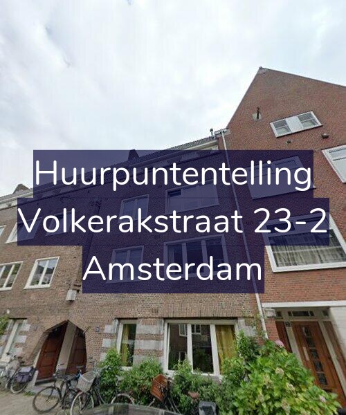 Foto gevel Huurpuntentelling voor Volkerakstraat 23-2, Amsterdam