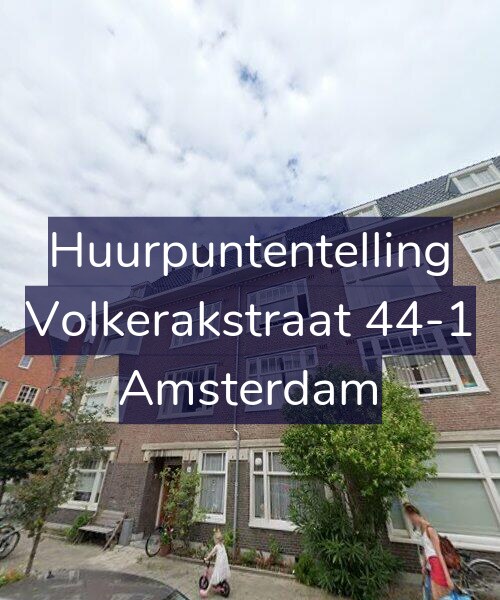 Foto gevel Huurpuntentelling voor Volkerakstraat 44-1, Amsterdam