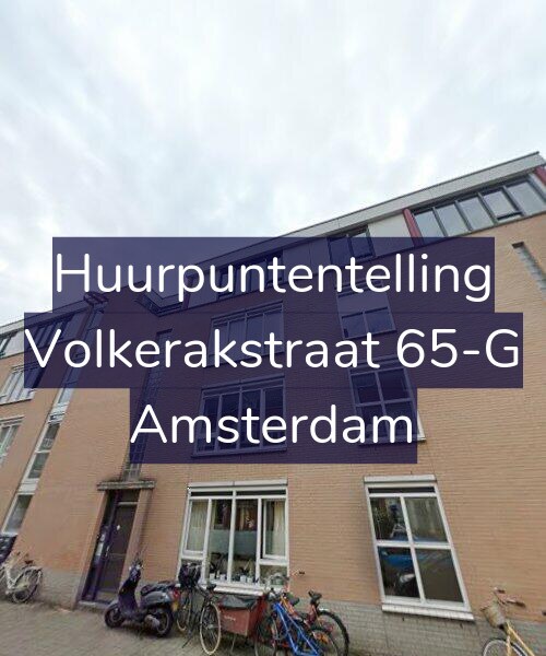 Foto gevel Huurpuntentelling voor Volkerakstraat 65-G, Amsterdam