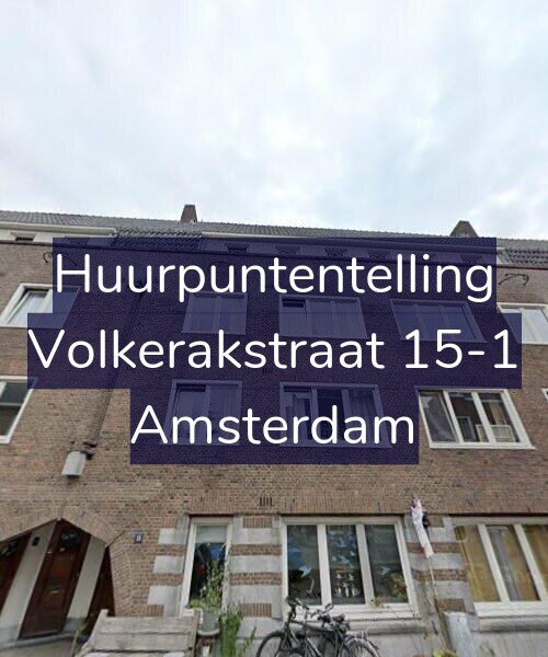 Foto gevel Huurpuntentelling voor Volkerakstraat 15-1, Amsterdam