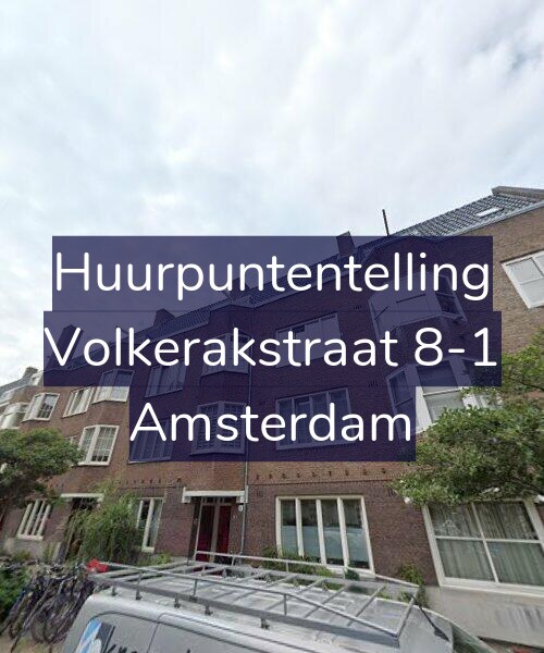 Foto gevel Huurpuntentelling voor Volkerakstraat 8-1, Amsterdam