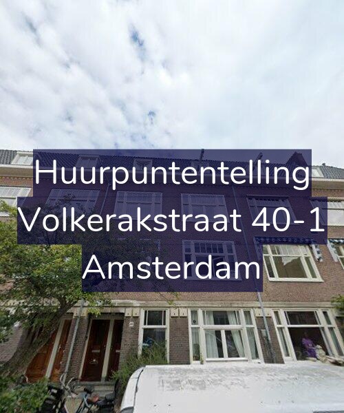 Foto gevel Huurpuntentelling voor Volkerakstraat 40-1, Amsterdam