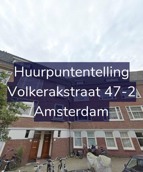 Foto gevel Huurpuntentelling voor Volkerakstraat 47-2, Amsterdam