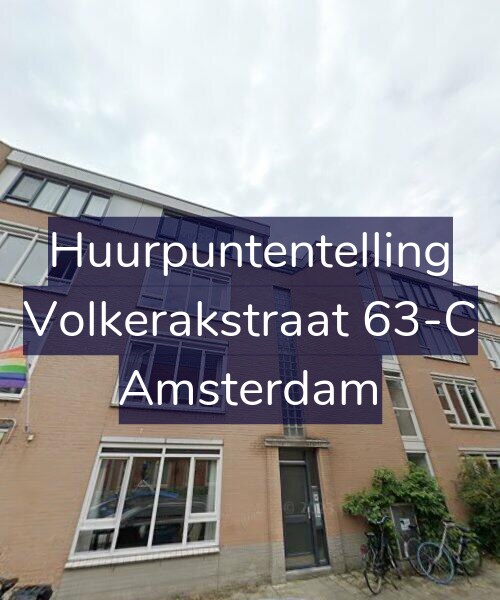 Foto gevel Huurpuntentelling voor Volkerakstraat 63-C, Amsterdam
