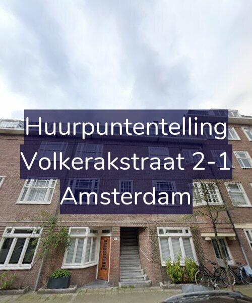 Foto gevel Huurpuntentelling voor Volkerakstraat 2-1, Amsterdam