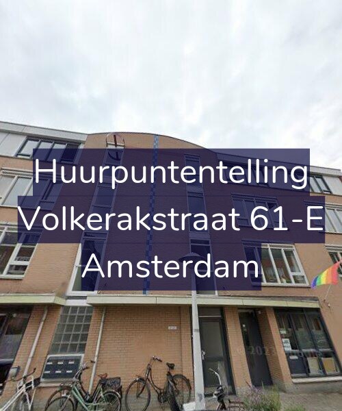Foto gevel Huurpuntentelling voor Volkerakstraat 61-E, Amsterdam
