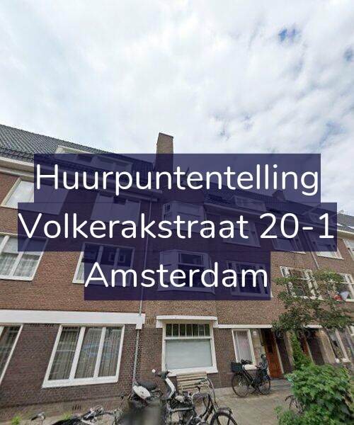 Foto gevel Huurpuntentelling voor Volkerakstraat 20-1, Amsterdam