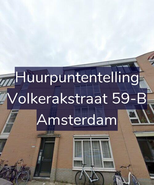 Foto gevel Huurpuntentelling voor Volkerakstraat 59-B, Amsterdam