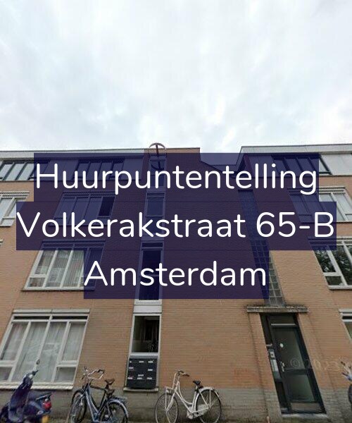 Foto gevel Huurpuntentelling voor Volkerakstraat 65-B, Amsterdam