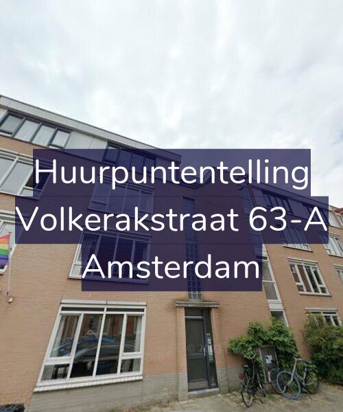Foto gevel Huurpuntentelling voor Volkerakstraat 63-A, Amsterdam