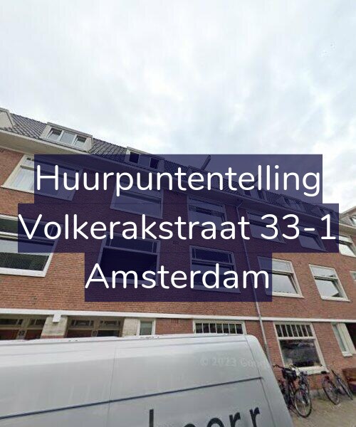 Foto gevel Huurpuntentelling voor Volkerakstraat 33-1, Amsterdam