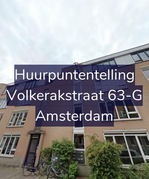 Foto gevel Huurpuntentelling voor Volkerakstraat 63-G, Amsterdam