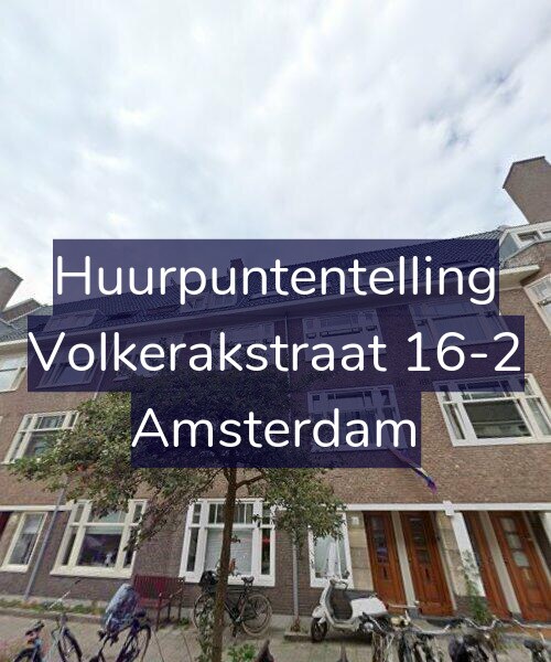 Foto gevel Huurpuntentelling voor Volkerakstraat 16-2, Amsterdam