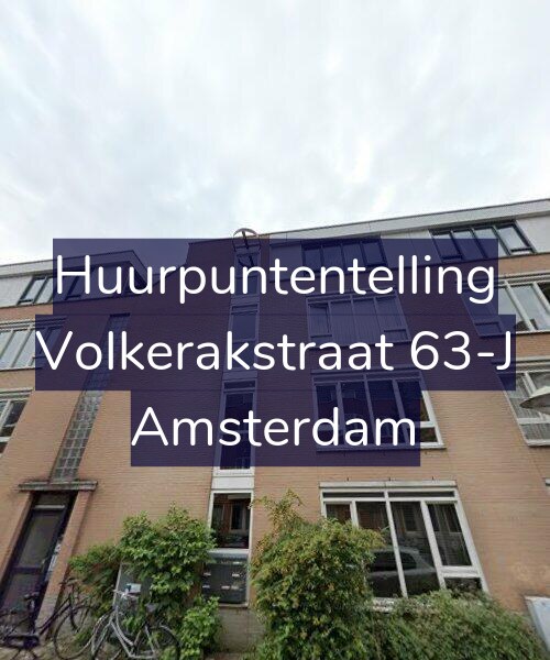 Foto gevel Huurpuntentelling voor Volkerakstraat 63-J, Amsterdam