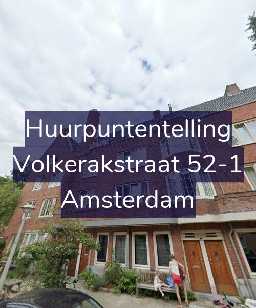 Foto gevel Huurpuntentelling voor Volkerakstraat 52-1, Amsterdam