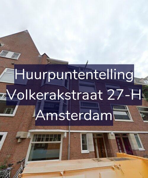 Foto gevel Huurpuntentelling voor Volkerakstraat 27-H, Amsterdam