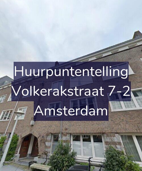 Foto gevel Huurpuntentelling voor Volkerakstraat 7-2, Amsterdam