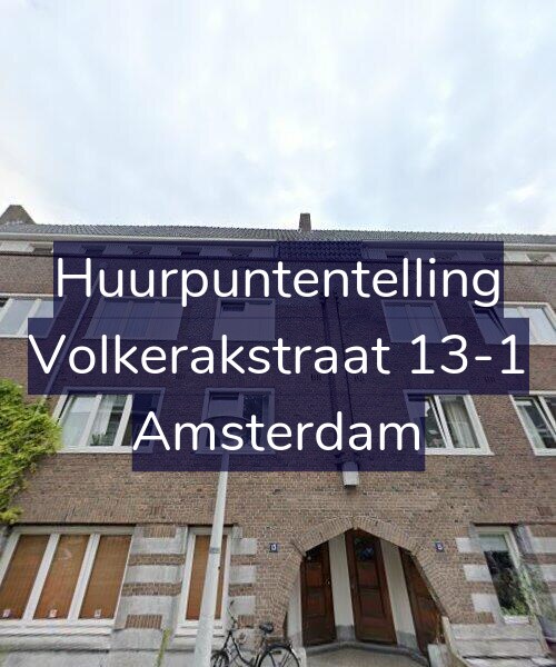 Foto gevel Huurpuntentelling voor Volkerakstraat 13-1, Amsterdam