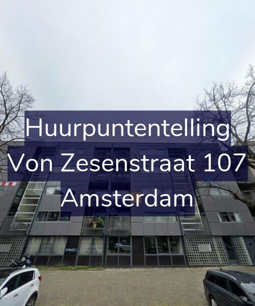 Foto gevel Huurpuntentelling voor Von Zesenstraat 107, Amsterdam