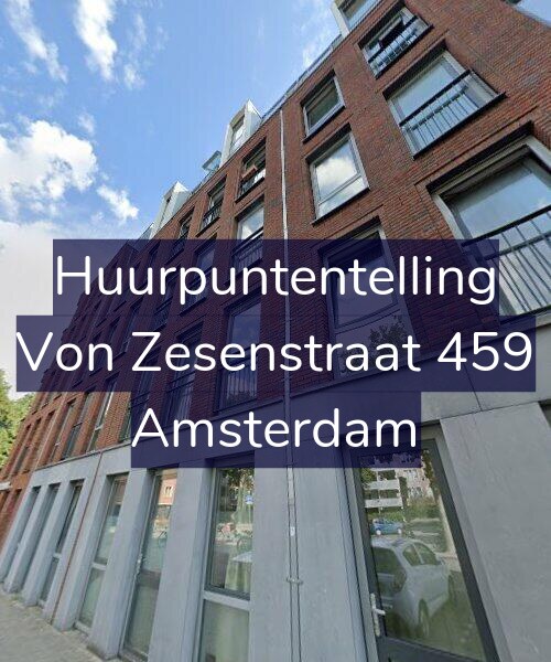 Foto gevel Huurpuntentelling voor Von Zesenstraat 459, Amsterdam