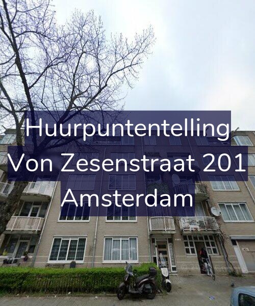 Foto gevel Huurpuntentelling voor Von Zesenstraat 201, Amsterdam