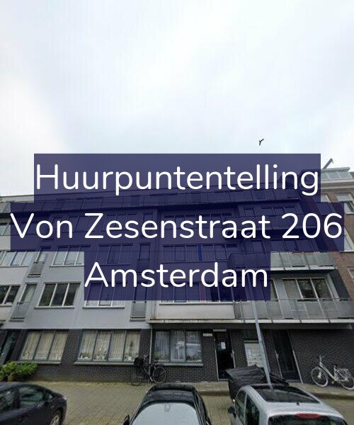 Foto gevel Huurpuntentelling voor Von Zesenstraat 206, Amsterdam