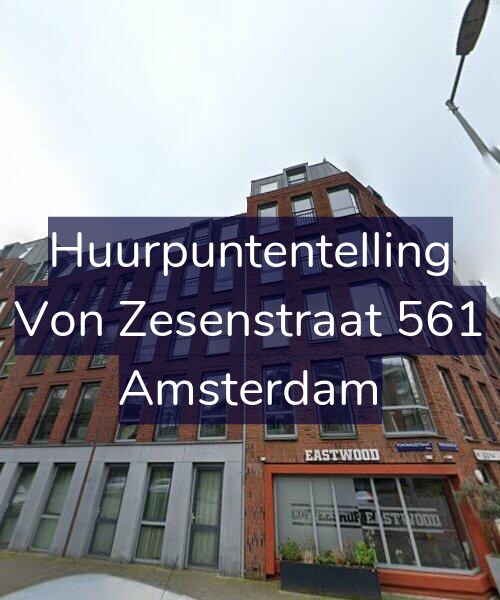 Foto gevel Huurpuntentelling voor Von Zesenstraat 561, Amsterdam