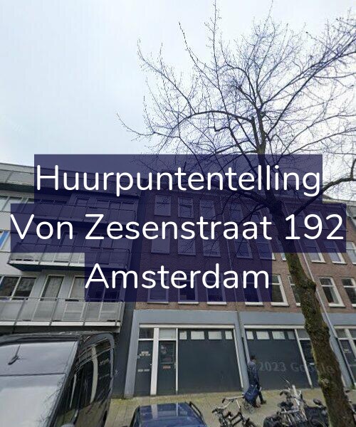 Foto gevel Huurpuntentelling voor Von Zesenstraat 192, Amsterdam