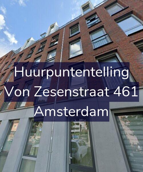 Foto gevel Huurpuntentelling voor Von Zesenstraat 461, Amsterdam