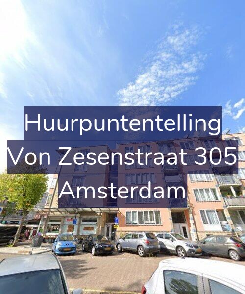 Foto gevel Huurpuntentelling voor Von Zesenstraat 305, Amsterdam