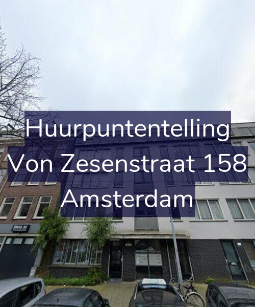 Foto gevel Huurpuntentelling voor Von Zesenstraat 158, Amsterdam