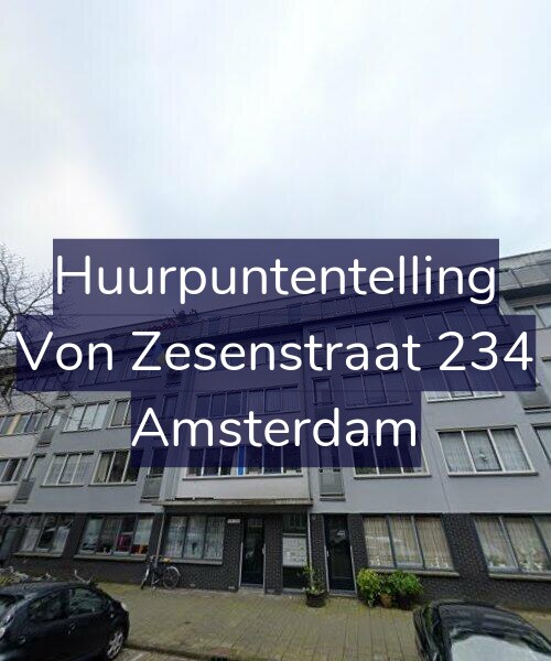Foto gevel Huurpuntentelling voor Von Zesenstraat 234, Amsterdam