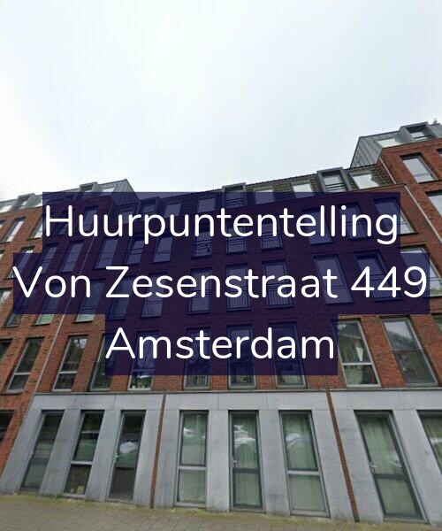 Foto gevel Huurpuntentelling voor Von Zesenstraat 449, Amsterdam