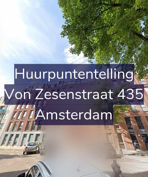 Foto gevel Huurpuntentelling voor Von Zesenstraat 435, Amsterdam