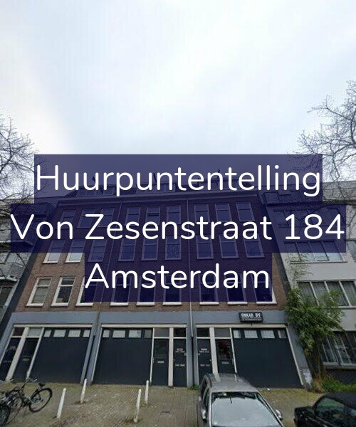 Foto gevel Huurpuntentelling voor Von Zesenstraat 184, Amsterdam