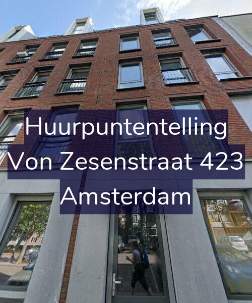 Foto gevel Huurpuntentelling voor Von Zesenstraat 423, Amsterdam