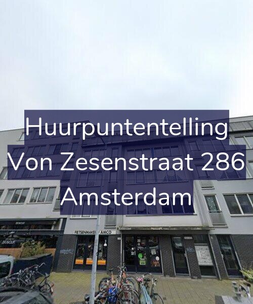 Foto gevel Huurpuntentelling voor Von Zesenstraat 286, Amsterdam
