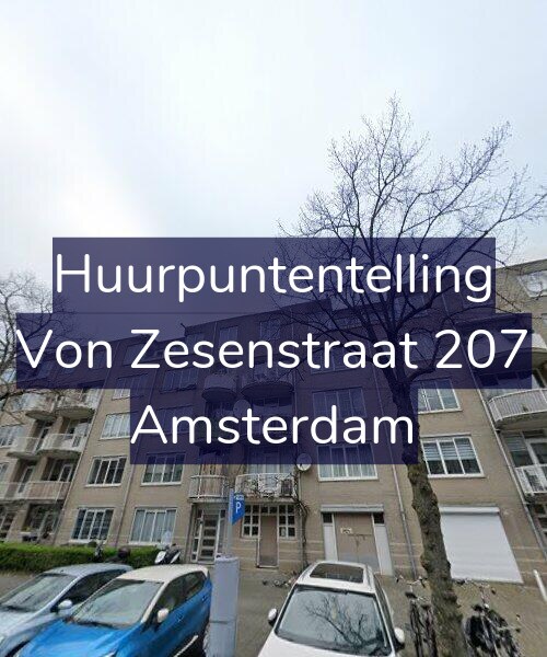 Foto gevel Huurpuntentelling voor Von Zesenstraat 207, Amsterdam