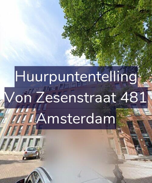 Foto gevel Huurpuntentelling voor Von Zesenstraat 481, Amsterdam