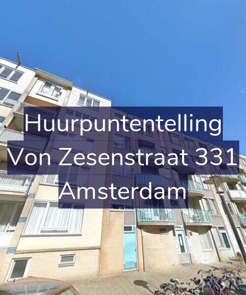 Foto gevel Huurpuntentelling voor Von Zesenstraat 331, Amsterdam