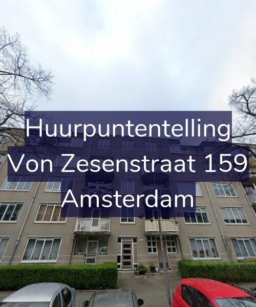 Foto gevel Huurpuntentelling voor Von Zesenstraat 159, Amsterdam
