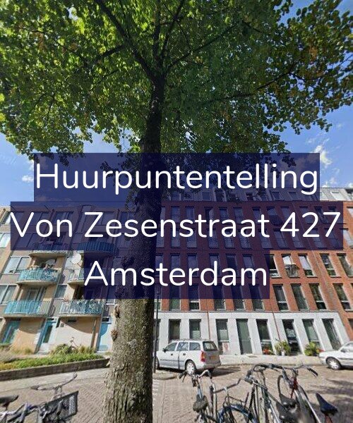 Foto gevel Huurpuntentelling voor Von Zesenstraat 427, Amsterdam