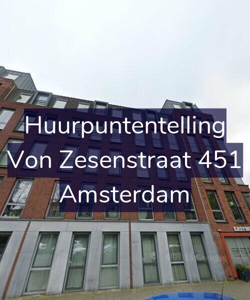 Foto gevel Huurpuntentelling voor Von Zesenstraat 451, Amsterdam