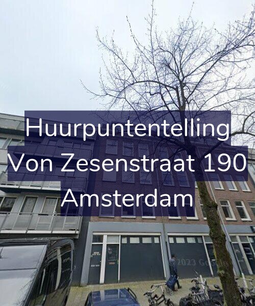 Foto gevel Huurpuntentelling voor Von Zesenstraat 190, Amsterdam
