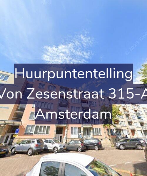 Foto gevel Huurpuntentelling voor Von Zesenstraat 315-A, Amsterdam