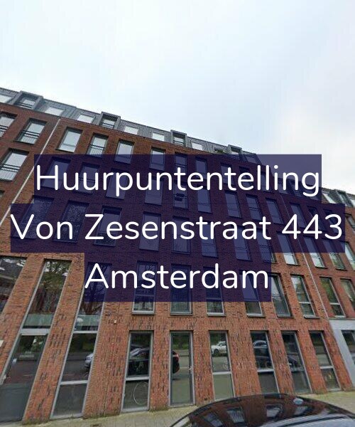 Foto gevel Huurpuntentelling voor Von Zesenstraat 443, Amsterdam
