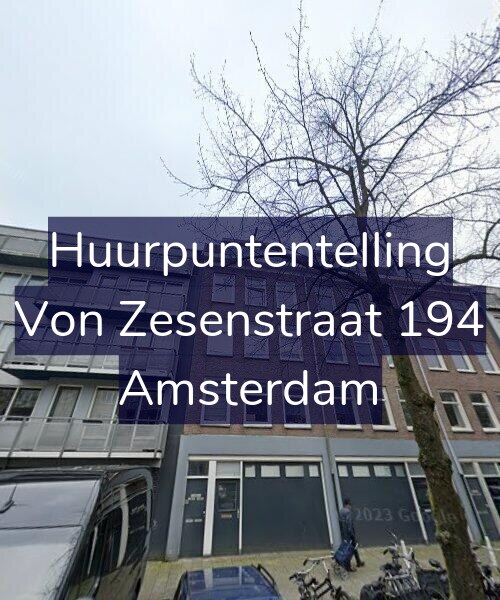 Foto gevel Huurpuntentelling voor Von Zesenstraat 194, Amsterdam