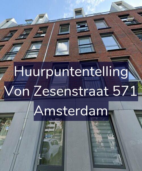 Foto gevel Huurpuntentelling voor Von Zesenstraat 571, Amsterdam